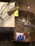 Assorted Beer Glasses; includes Franziskaner Glass, Six Birra Moretti Beer Glasses (in box), and Six
