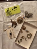 Group of Designer Jewelry; includes Coat Pins and Miscellaneous Pins
