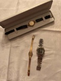 Three Ladies' Watches; includes Gucci Style Watch, Seiko Watch, and Quartz Watch