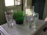 Group of 5 dozen 145 ml. sake glasses, plain & green