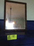 Antique framed mirror, 14
