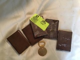 Vintage Leather Wallets/Card Holders and Bottle Openers
