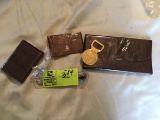 Vintage Leather Wallets/Card Holders, Wine Opener, and Bottle Openers