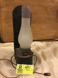 Electrified Lantern Lamp with Glass Globe Shade, 15