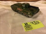 Antique Metal Toy Army Tank, 8