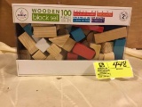 KidKraft Wooden Block Set, 100 Pieces, in box