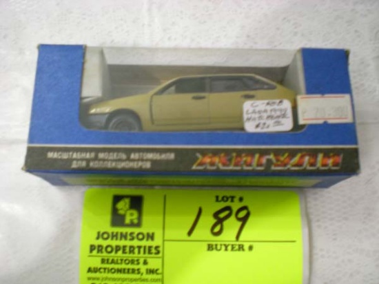 USSR 1999 Lada Hatchback, 1:43 scale, 5" x 1 1/2" x 2"