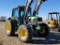 JD 6430 PREMINUM C/A 4WD W/ TA29 LDR HAY FORK PUSH BUTTON POWER QUAD LEFT HAND POWER REVERSER 3806HR