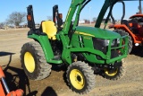 JD 3025 ROPS 4WD W/ 300E LDR BUCKET 44HRS (WE DO NO GUARANTEE HOURS)