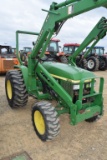 JD 790 4X4 W/419 LDR, BUCKET & ROPS-1077 HRS(HRS NOT GUARANTEED)