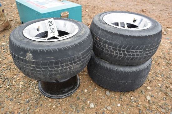 GOLF CART WHEELS AND TIRES 2 COUNT