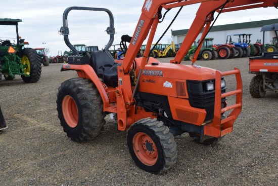 KUBOTA L3400 ROPS 4WD W/ LA463 LDR BUCKLET 890HRS (WE DO NOT GUARANTEE HOURS)