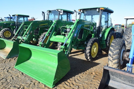 JD 5075E 4WD C/A W/ LDR AND BUCKET