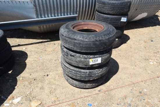 MOBILE HOME TIRES AND RIMS 4 COUNT