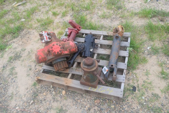 BOTTLE JACK, CYLINDE, HYD GEAR BOX, STEERING ARM, FUEL TANK