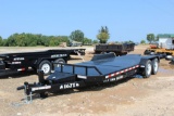 2025 22' BUMPER PULL FLAT DECK TRAILER W/ TITLE