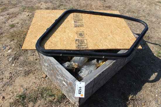 CRATE OF CAT PARTS