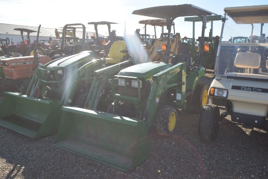 JD 2210 4WD CANOPY W/ LDR AND BUCKET 443HRS. WE DO NOT GAURANTEE HOURS