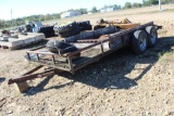 16FT SHOP BUILT BUMPER PULL TRAILER(NO TITLE)