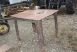 SHOP WORK BENCH WITH VICE