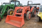 KUBOTA M7040 4WD ROPS W/ LDR AND BUCKET