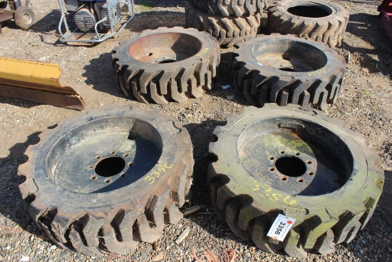 SOLID SKID STEER TIRES 4 COUNT