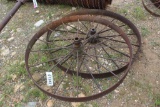 PAIR OF STEEL WHEELS
