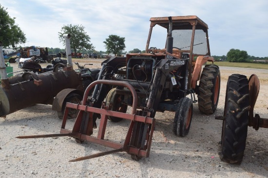 KUBOTA M4950 2WD 4 POST CANOPY W/LDR SALVAGE