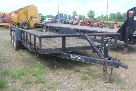 2013 BUMPER PULL UTILITY TRAILER 20FT W/TITLE