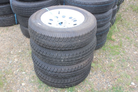 205/75 15 WHEEL AND TIRES 5 HOLE TIRES