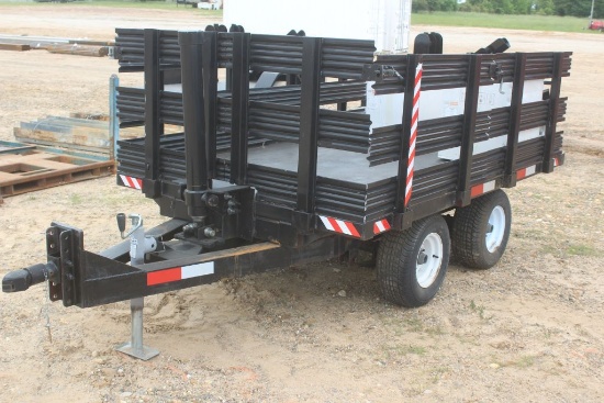 5X8 HEAVY DUTY TANDEM AXLE DUMP TRAILER NO TITLE