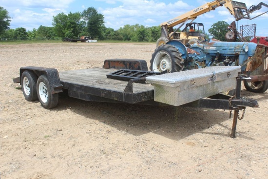 16 BUMPER PULL TRAILER W/WINCH NO TITLE