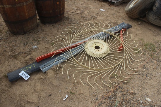 RAKE WHEEL, GRADER BLADE AND BUSH HOG PARTS