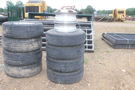 17IN TRUCK TIRES AND RIMS
