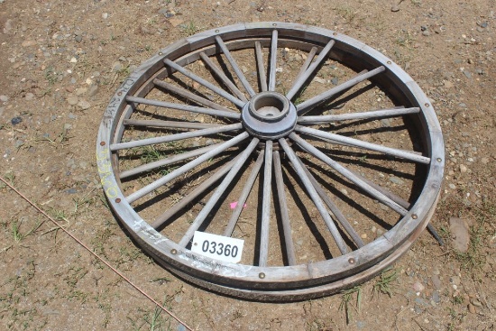 WOODEN WAGON WHEELS