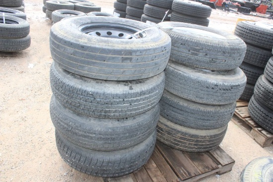 PALLET OF TRAILER TIRES