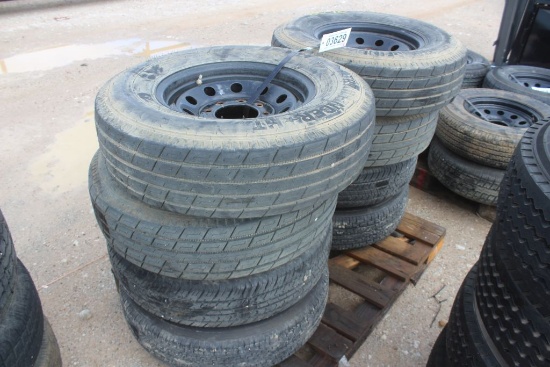 PALLET OF TRAILER TIRES