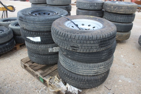 PALLET OF TRAILER TIRES