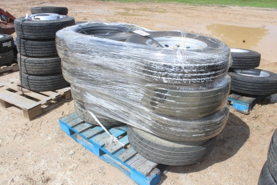 PALLET OF TRAILER TIRES