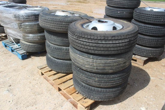 PALLET OF TRAILER TIRES