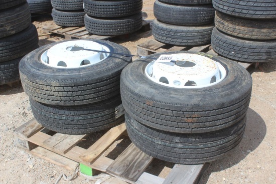 PALLET OF TRAILER TIRES