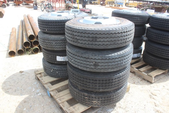 PALLET OF TRAILER TIRES