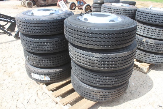 PALLET OF TRAILER TIRES