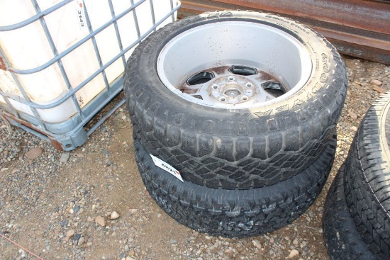 1 DODGE TIRE AND WHEEL,1 CHEVY TIRE AND WHEEL