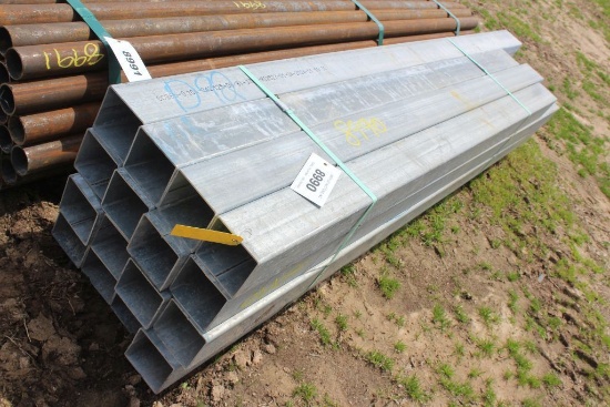 4IN SQ TUBING GAL 16CT 7FT 112FT