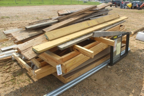 PILE OF LUMBER & MISC.