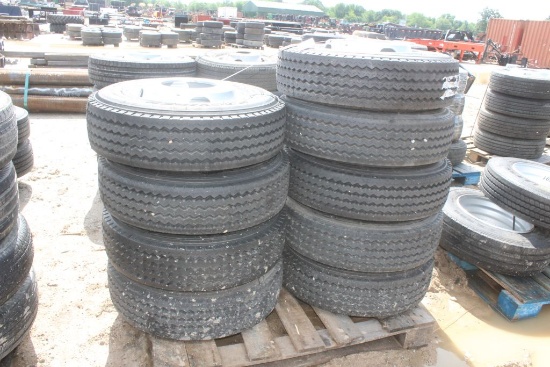 PALLET OF TRAILER TIRES