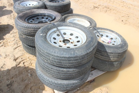 PALLET OF TRAILER TIRES