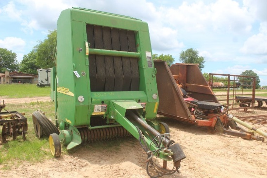 JD 467 MEGA WIDE ROUND BALER W/ SHAFT AND MONITOR