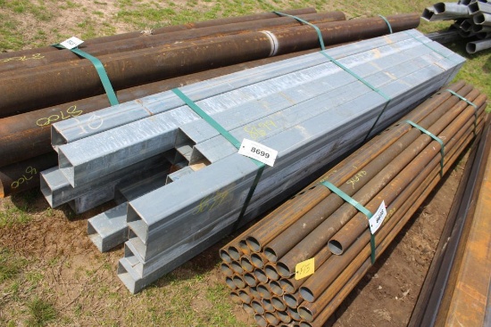 4IN SQ GAL TUBING 12CT 16FT